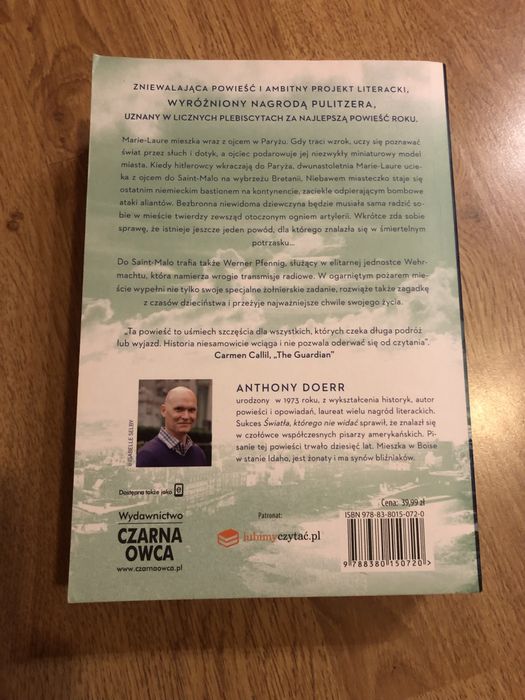 Światło którego nie widać- Anthony Doerr