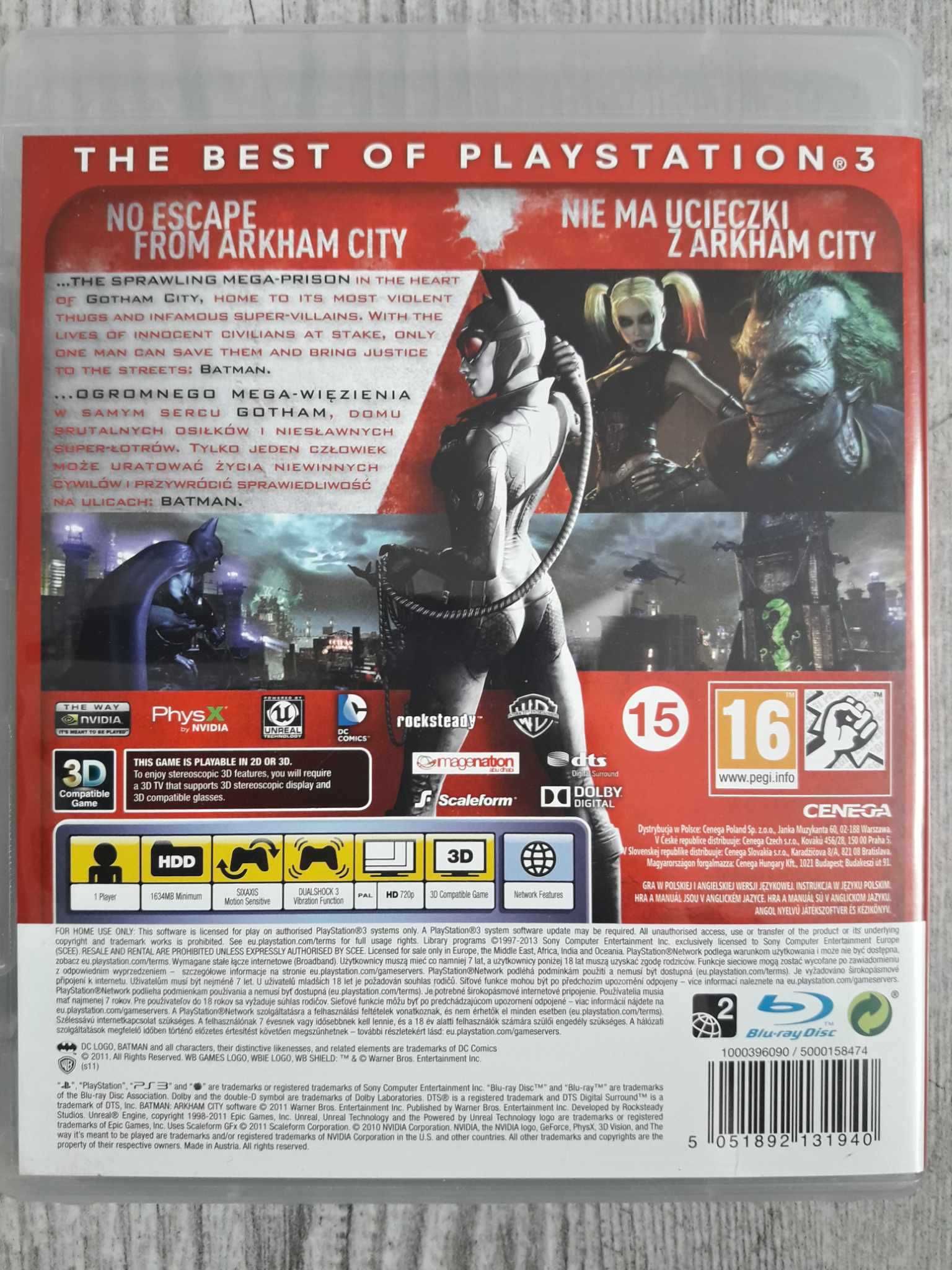 Gra Batman Arkham City PS3 Playstation