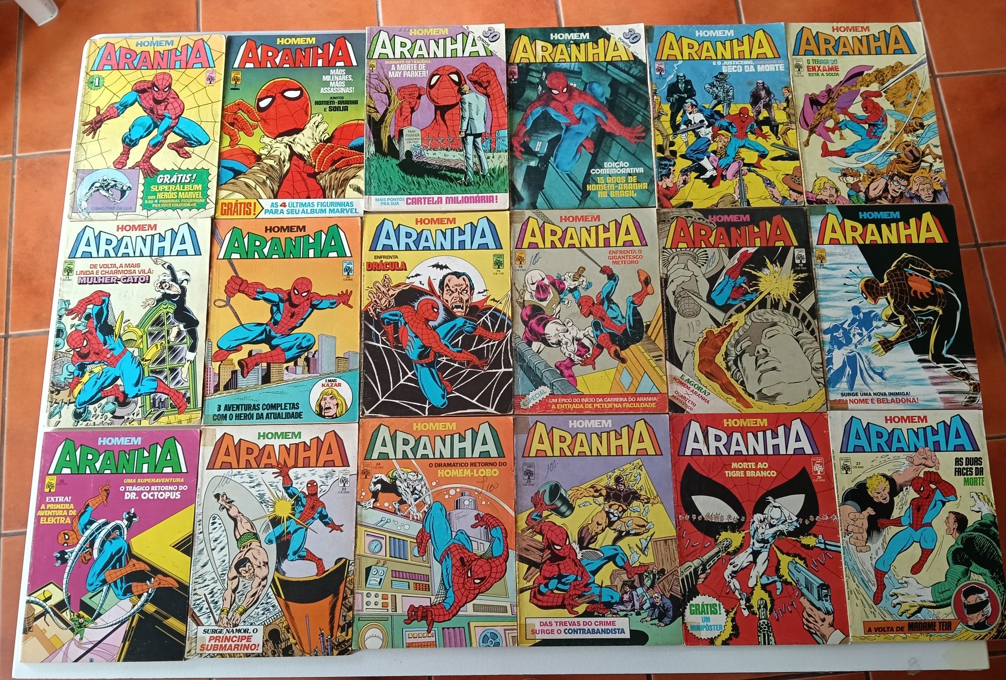 40 Livros Homem Aranha da Abril e da Marvel