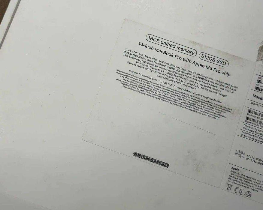 Macbook Pro 14 M3 18/512 гб