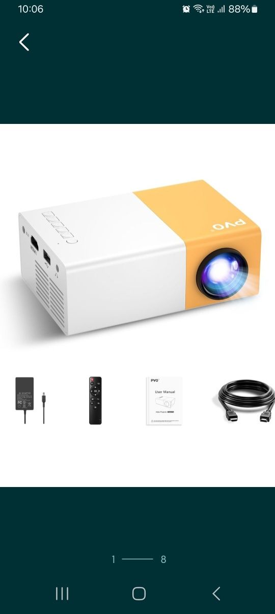 Projektor Mini PVO,prezent dla dzieci