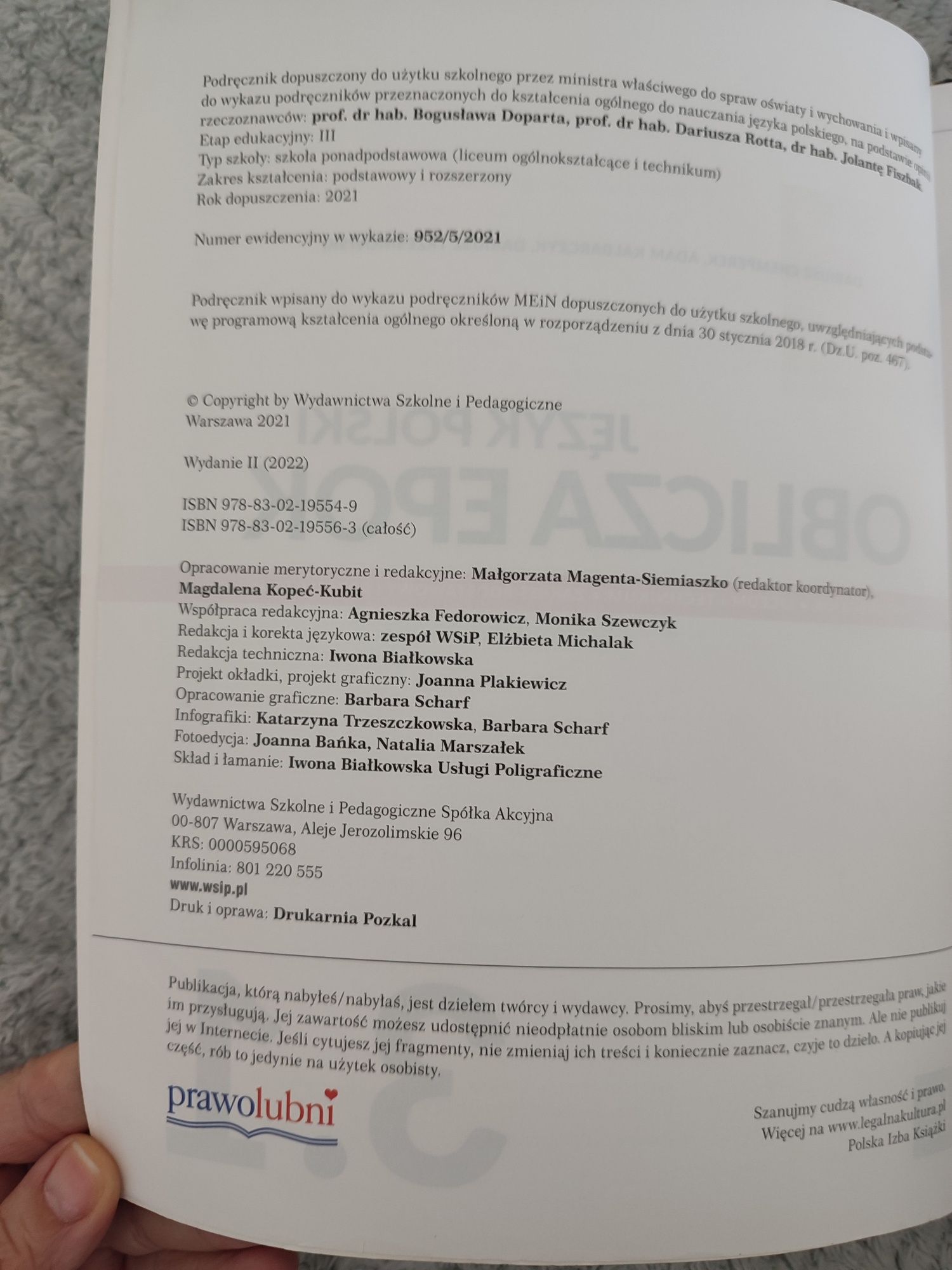 Podręcznik do j.polskiego  kl.3 LO lub technikum