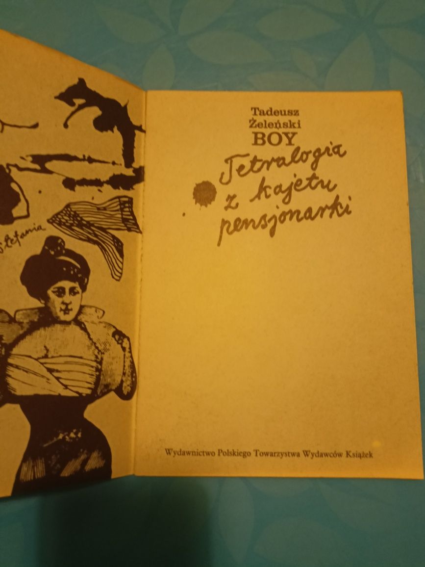 Tadeusz Boy Żeleński Tetralogia z kajetu pensjonarki 1986 PRL vintage