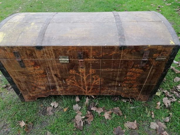 Stara Skrzynia kufer drewniana