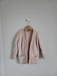 Sweterek kremowy cardigan 98