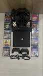 [PS4] PlayStation 4 Pro 1TB + 2 pady + 10 gier + kierownica