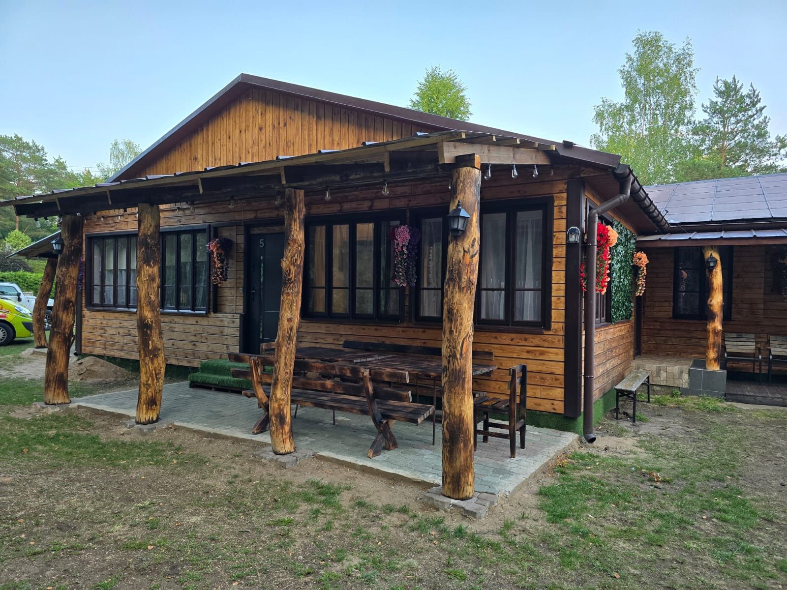 Domki letniskowe w Przewięzi koło Augustowa.