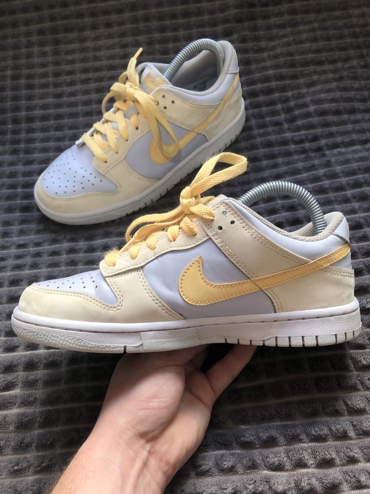 NIKE (38) 24см Dunk Low Melon Tint женские кроссовки кеды оригинал кож