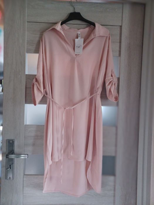 Długa koszulowa bluzeczka może być sukienką nowa z metką