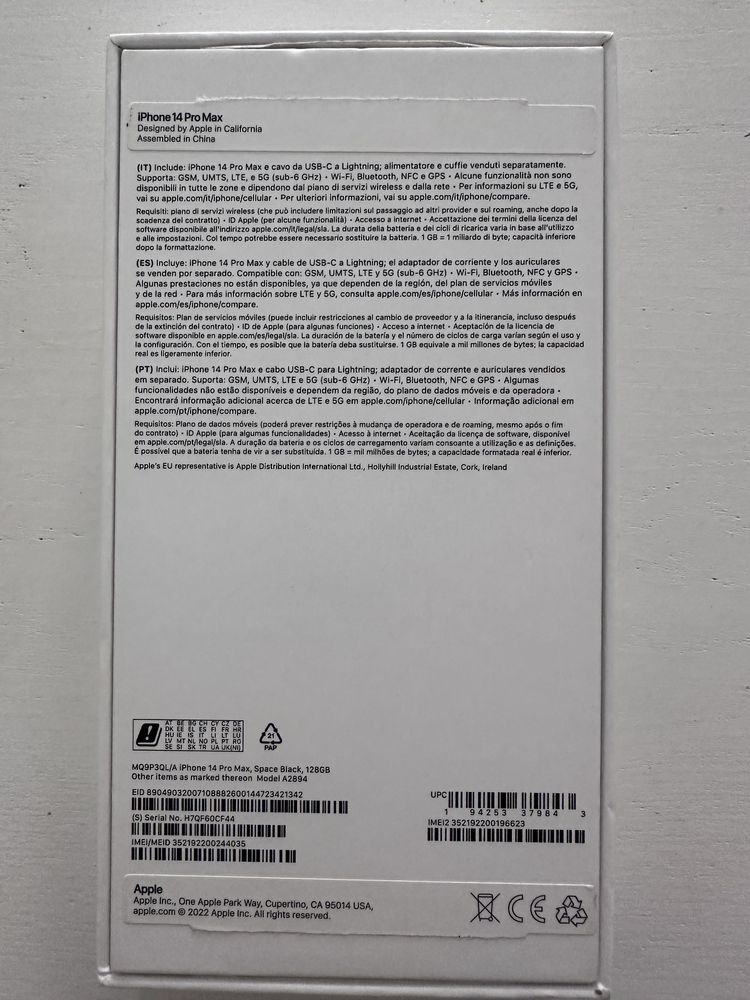 Iphone 14 pro max 128gb