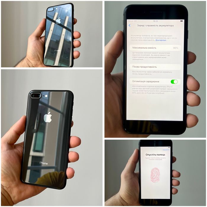 iPhone 8 Plus 256 GB NeverLock 96% акум ІДЕАЛ айфон 8 плюс 256 гб