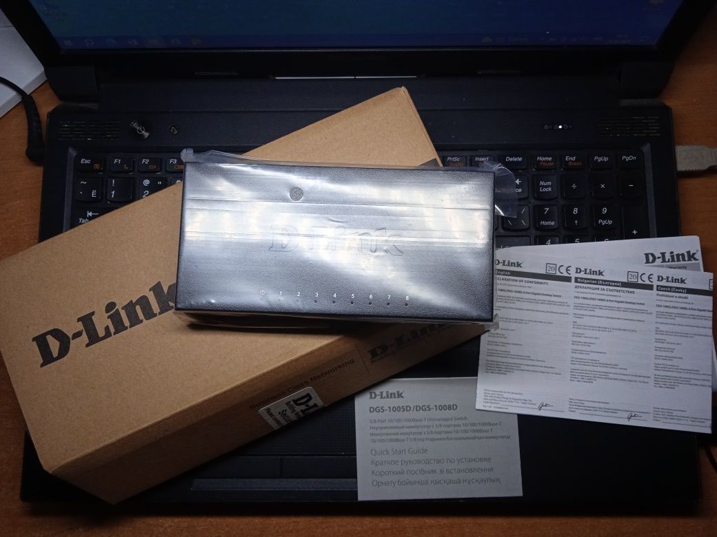 Коммутатор D-Link DSG-1008D/k2a 8 портов НОВИЙ