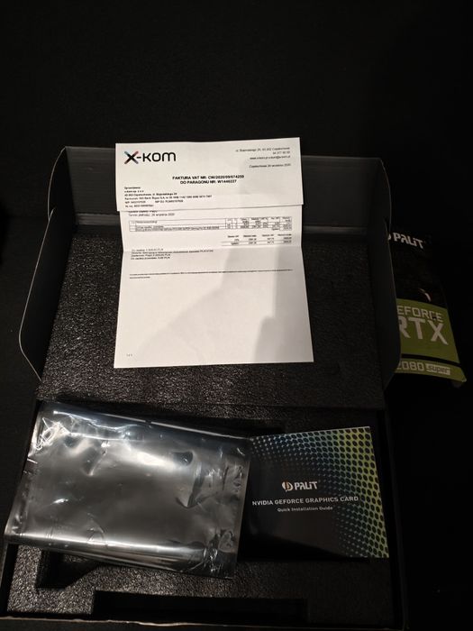 Komputer Ryzen 3600x ; RTX 2080 Super ; 16 GB RAM