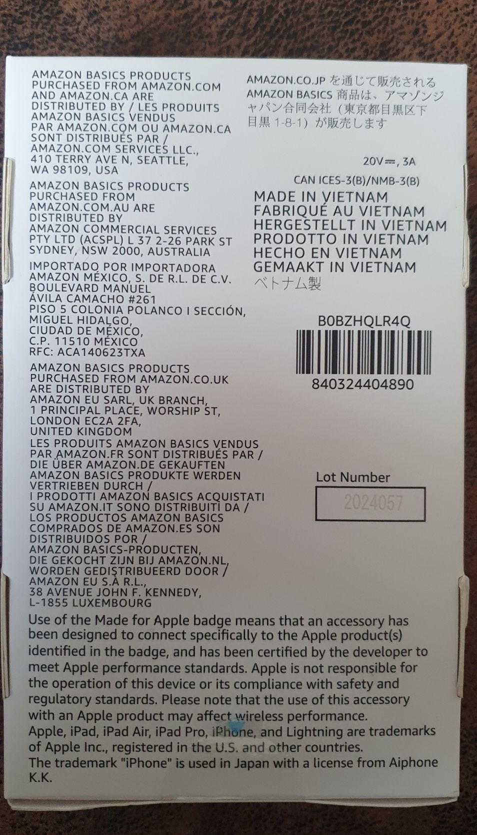 Kabel do ładowania USB-C/Lightning