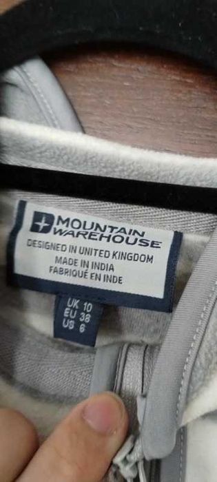 Polar szaro beżowy Mountain Warehouse r. 38 długi rękaw zamek paski