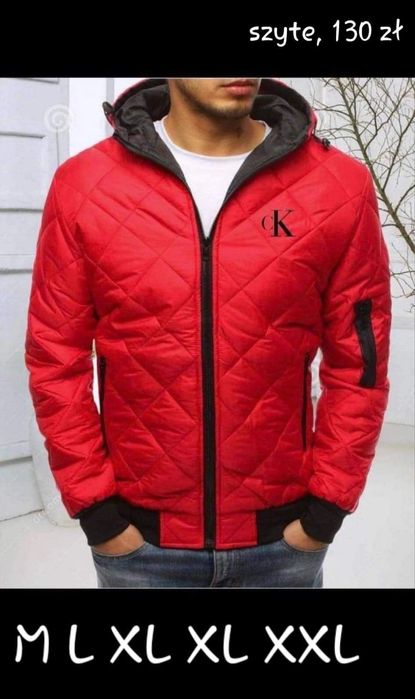 Nowa kurtka Męska Szyte logo M L XL XXL różne modele.