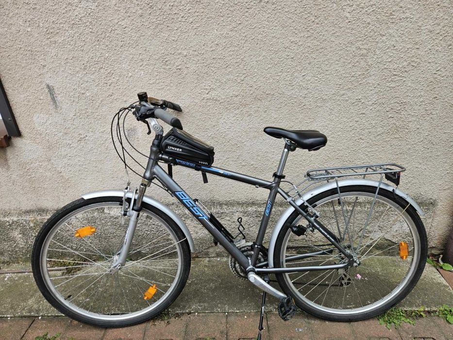 Rower BEST Trekker męski Szary 28" Alu