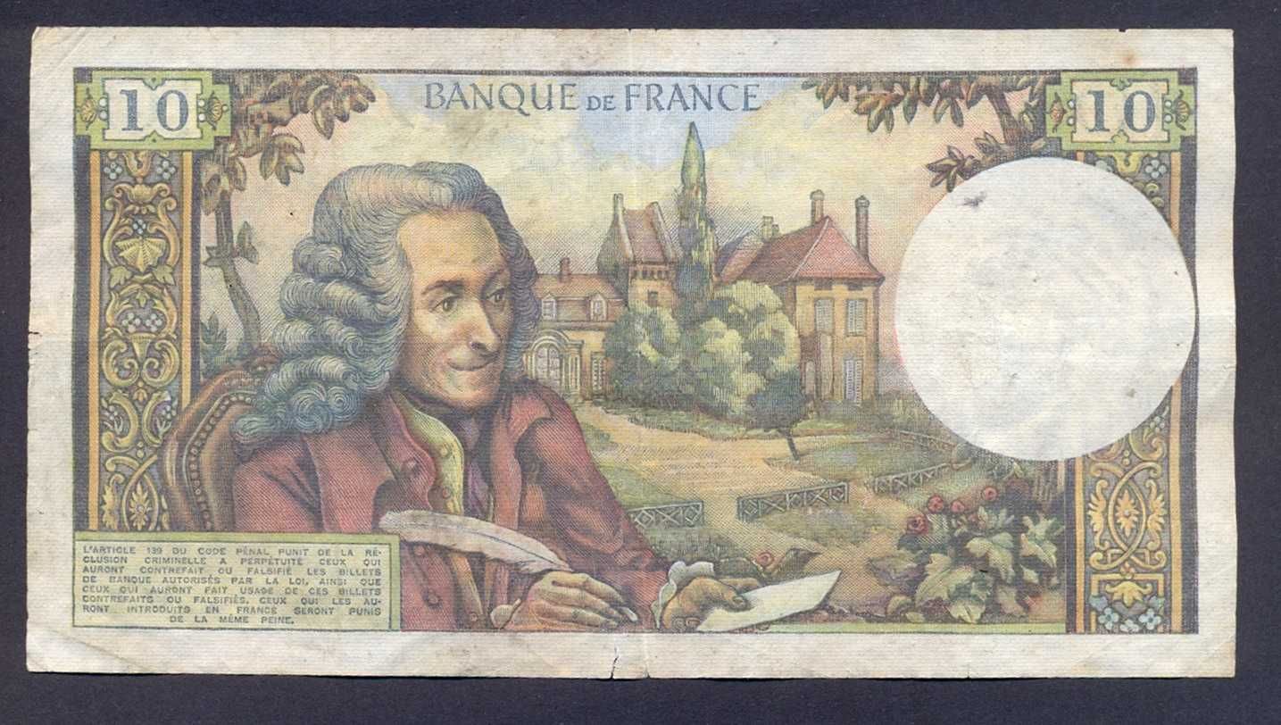 Banknot Francja 10 Franków z 1973 r rzadki!