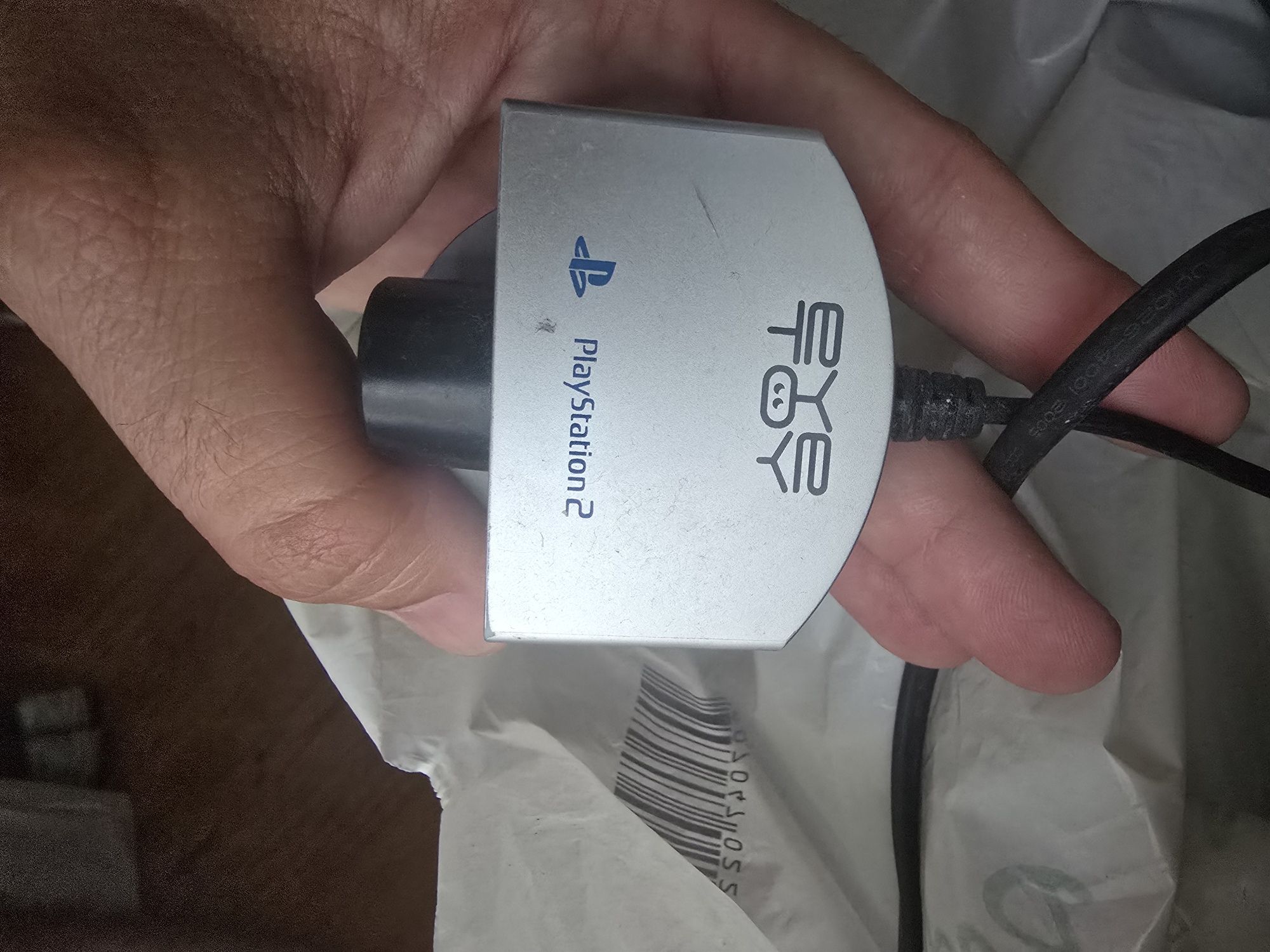 Playstation 2 slim (ps2) + comando + eyetoy + jogos