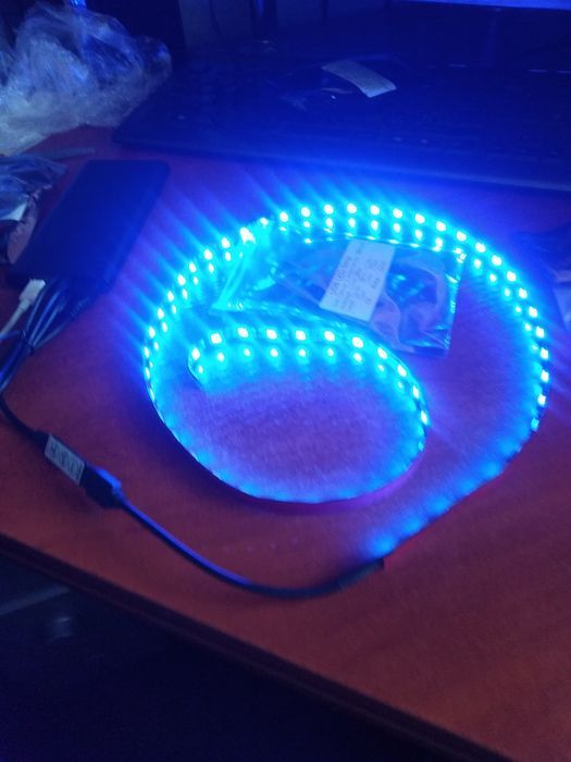 RGB лента от USB и sata