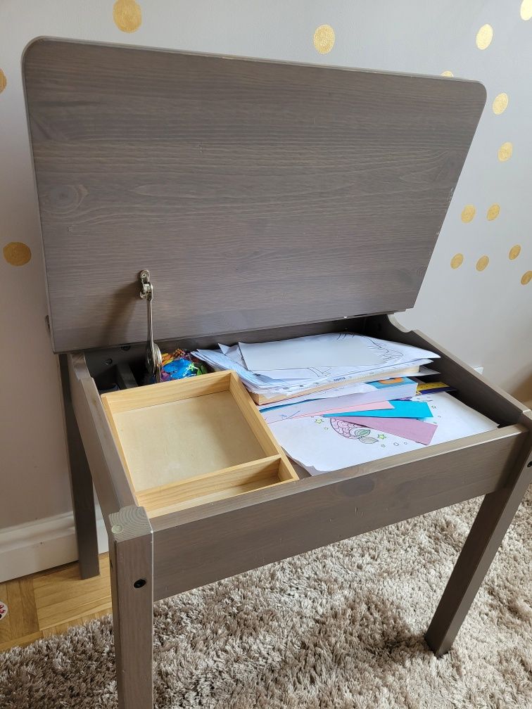 Zestaw biurko i krzesełko SUNDVIK Ikea 
Biurko dla dziecka, biały, 60x