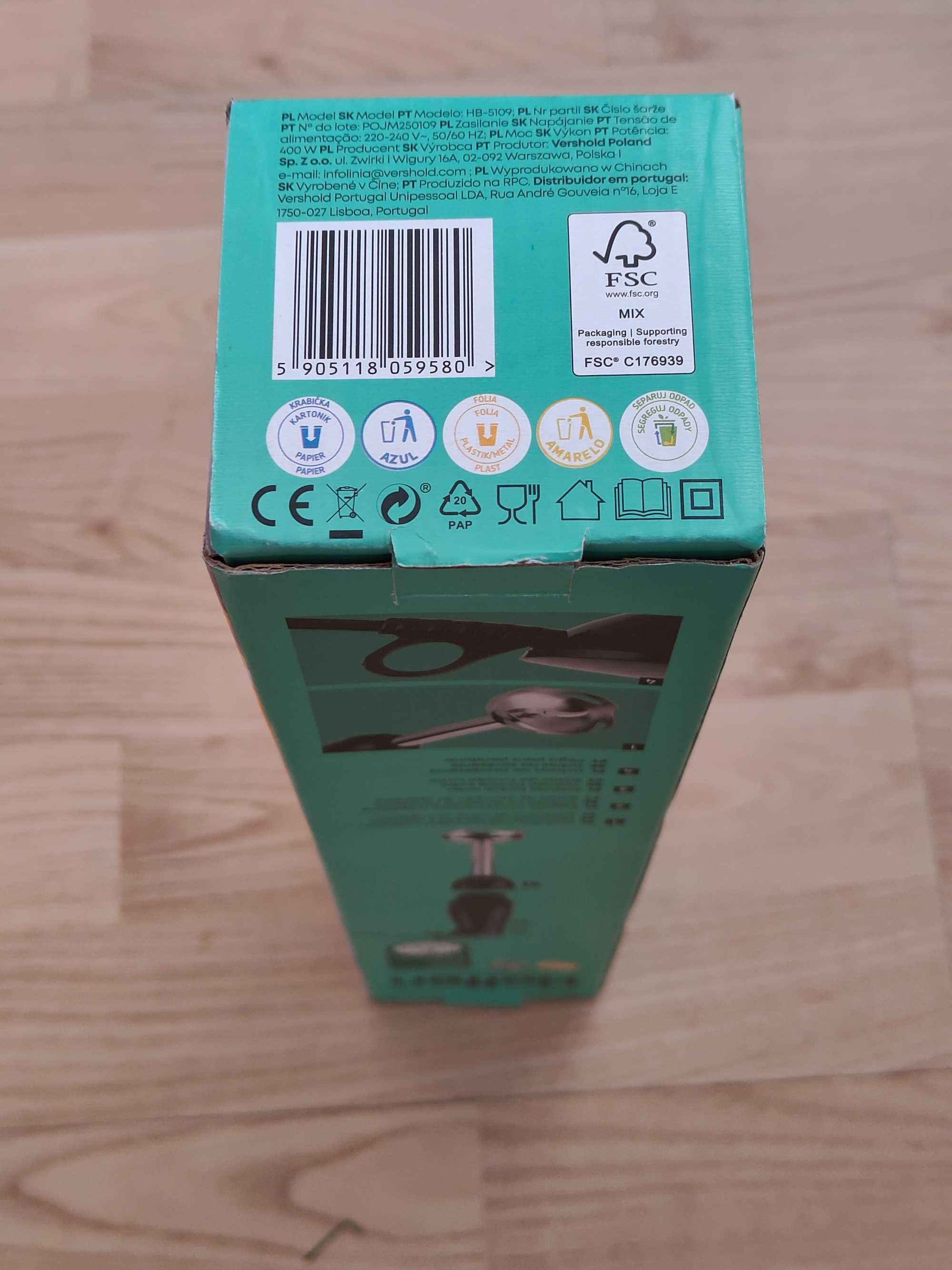 Blender ręczny - hand blender marki Hoffen -  400 W