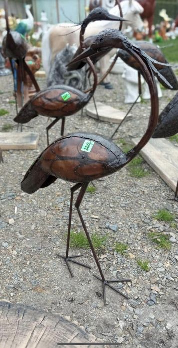Ptaki metalowe figury metalowe