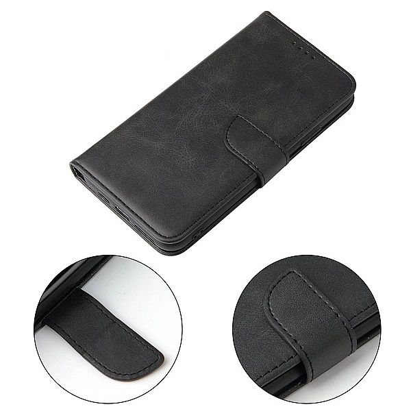 Etui Magnet Case Wallet portfel z klapką + Szkło Płaskie do iPhone 11