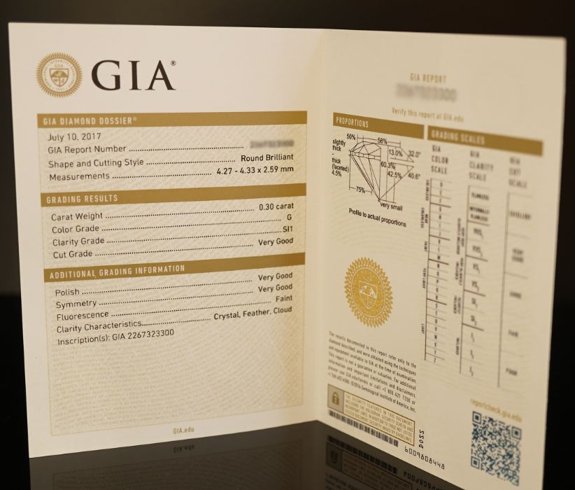 Złoto 585 - NOWY złoty pierścionek z Diamentem. CERTYFIKAT