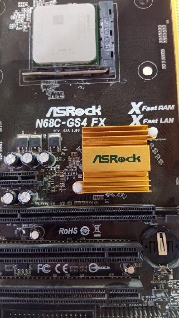 Материнская плата am3 под ддр3 +процессор FX 6300 3.5 МГц+ кулер!