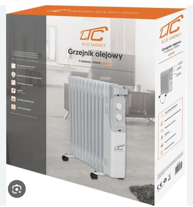 Економічний масляний обігривач LTC LXUG11. 2500 W. Новий. Польский