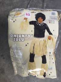 Fato carnaval - Chefe tribal zulu