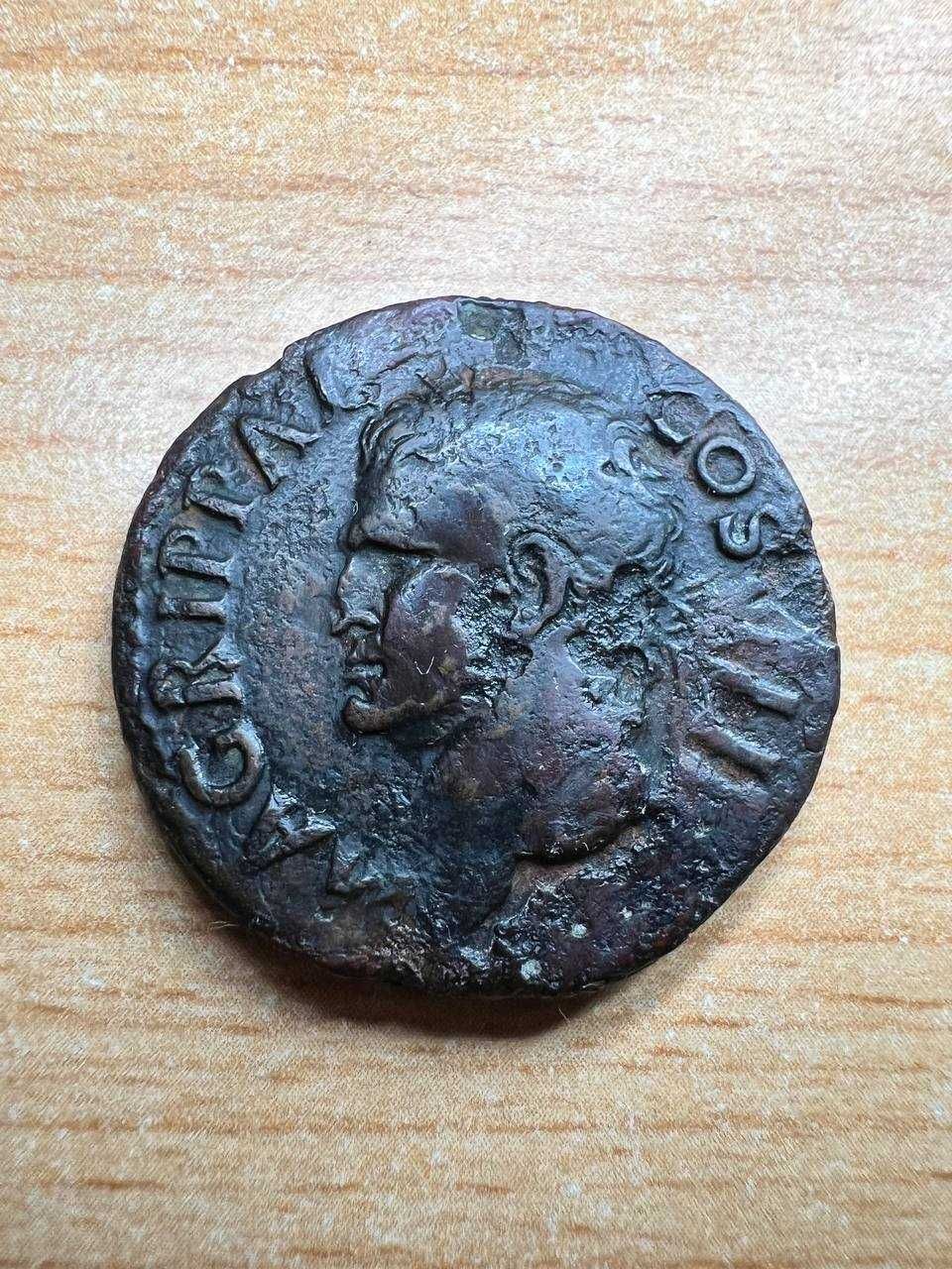 Античная монета, Рим,  Консул Агриппа 12 г. до н.є.