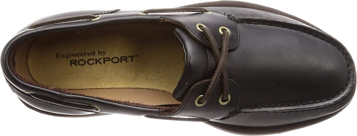 [Novo] Sapatos de Vela Rockport Perth Pele Castanho Escuro