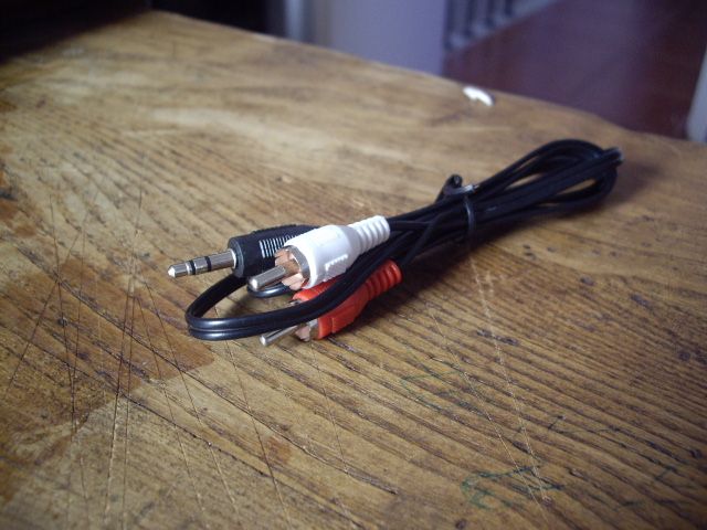 CABO de som AUX com Jack 3,5 mm Audio para 2 RCA Macho