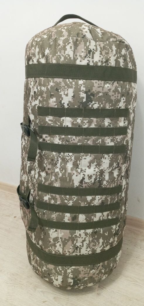 Тактичний баул 120 літрів  армійський військовий баул рюкзак піксель