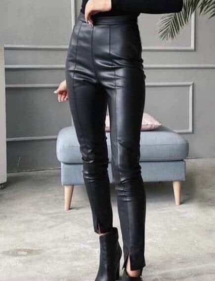 НОВІ! Лосіни, штани шкіряні (екошкіра), zara. Чорні та бежеві