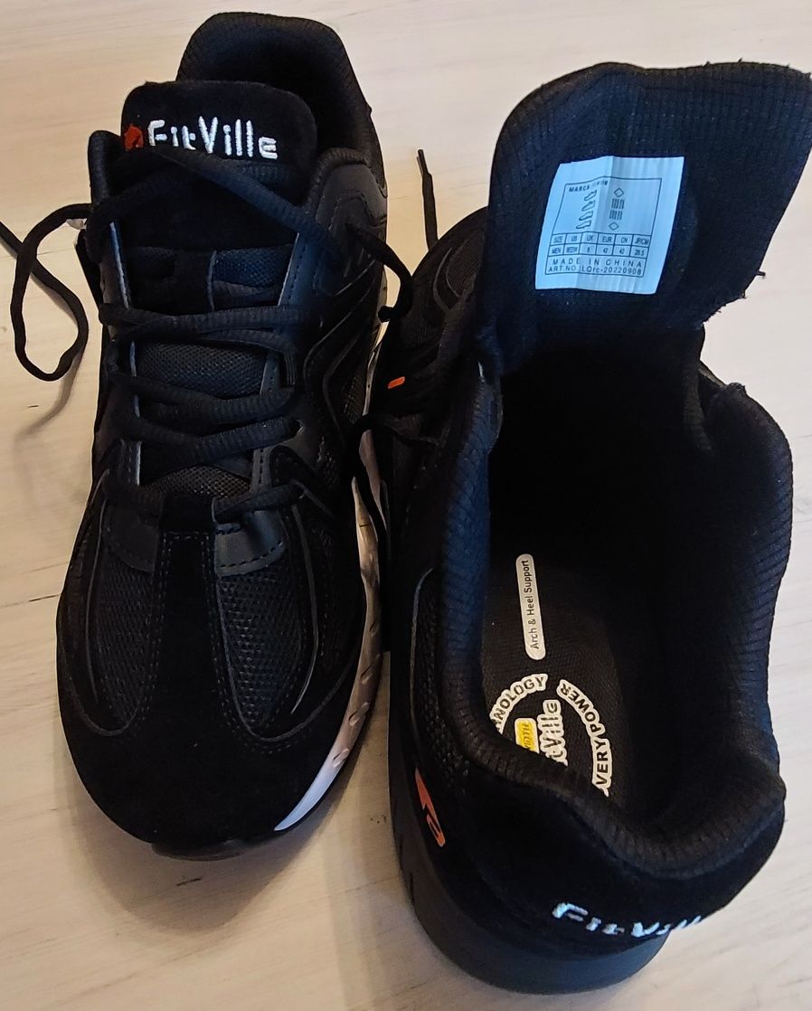 Nowe buty męskie FitVille 42 na szeroką stopę i wysokie podbicie