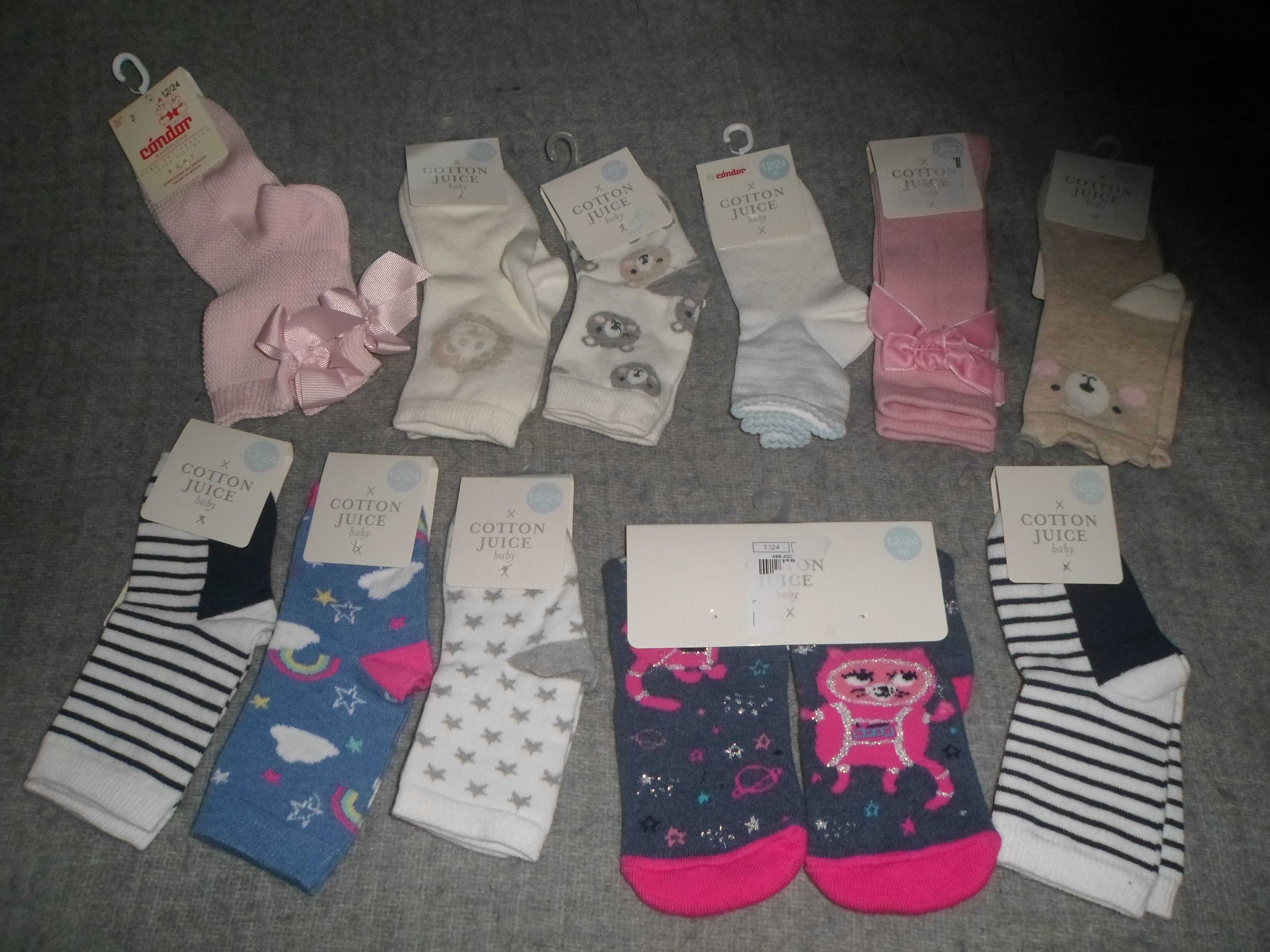 lote de  11 pares  meias novas com etiqueta para bebe