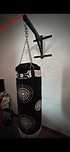 Saco de boxe com suporte