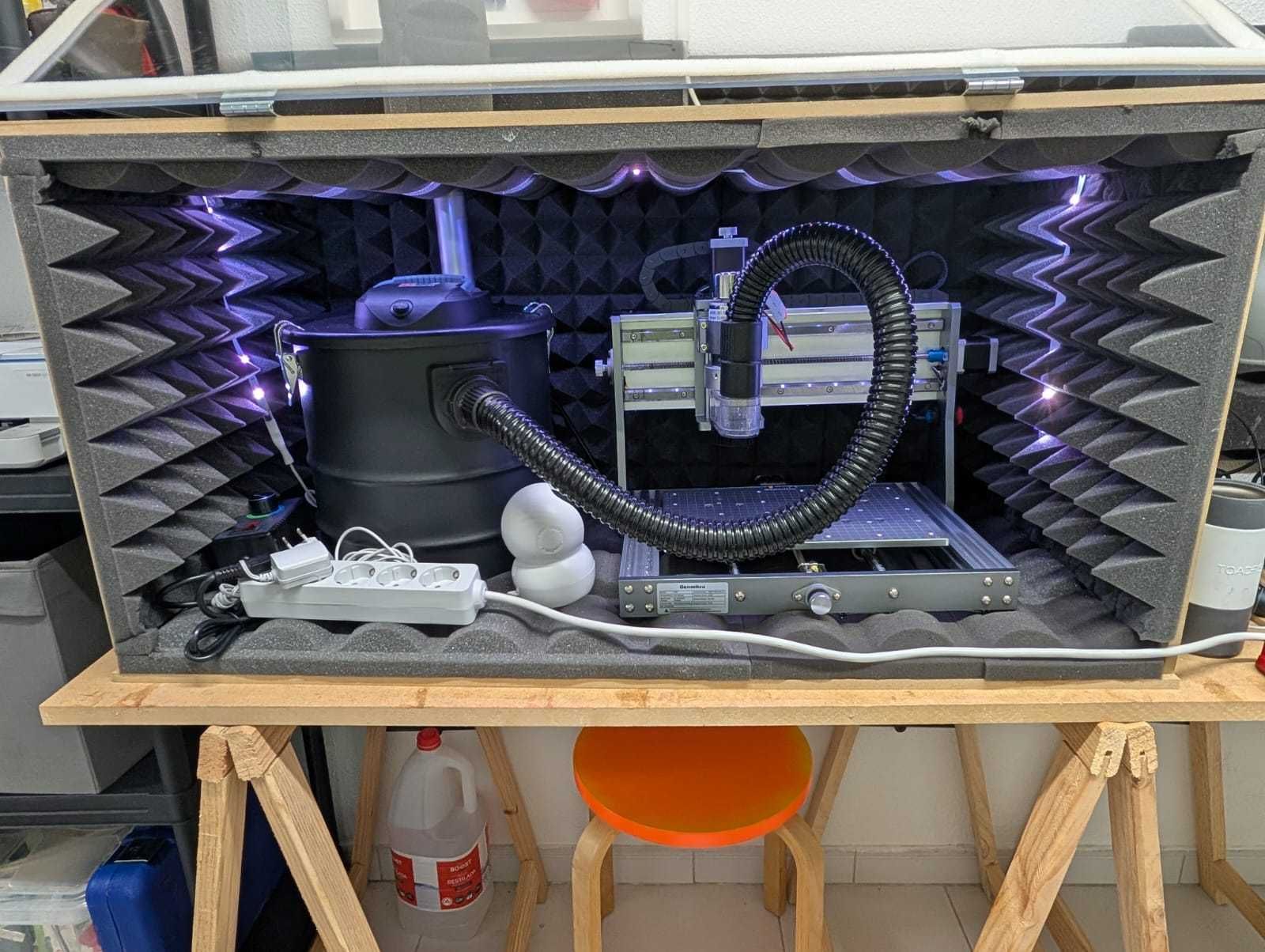 Genmitsu 3020-PRO MAX V2, aspirador de partículas
