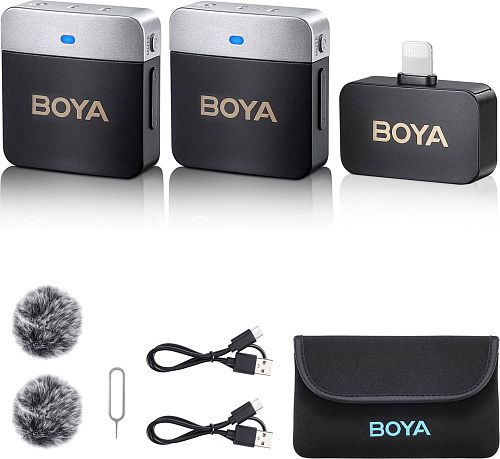 Мікрофонна радіосистема Boya BY-M1V4 M1V6 Iphone Lightning Usb Type C