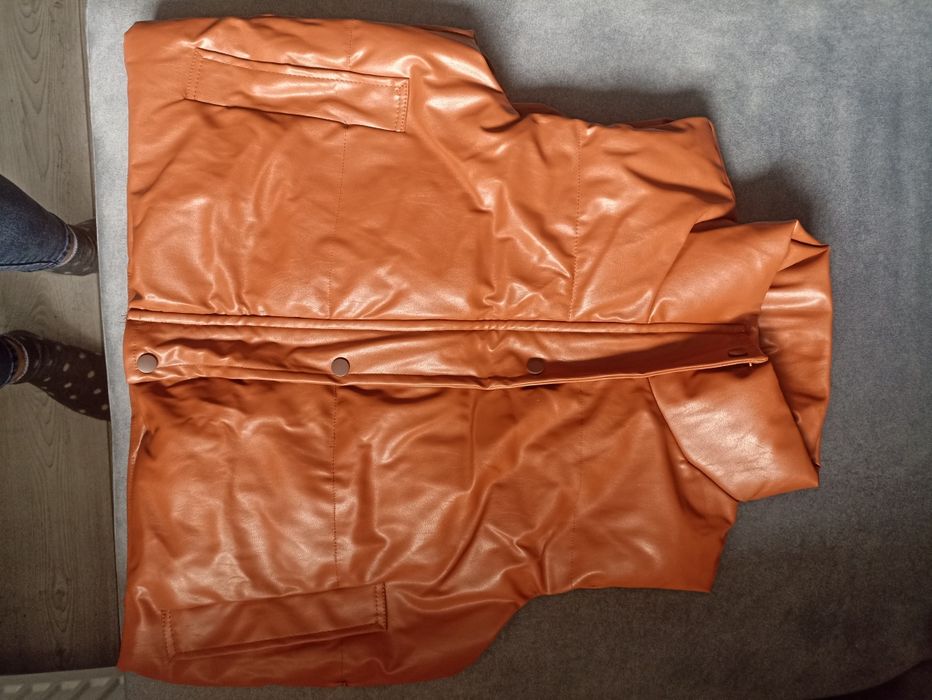 Kamizelka pikowana eko sztuczna skóra