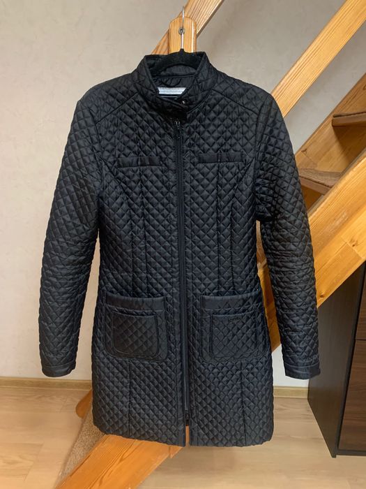 Długa zimowa kurtka pikowana damska