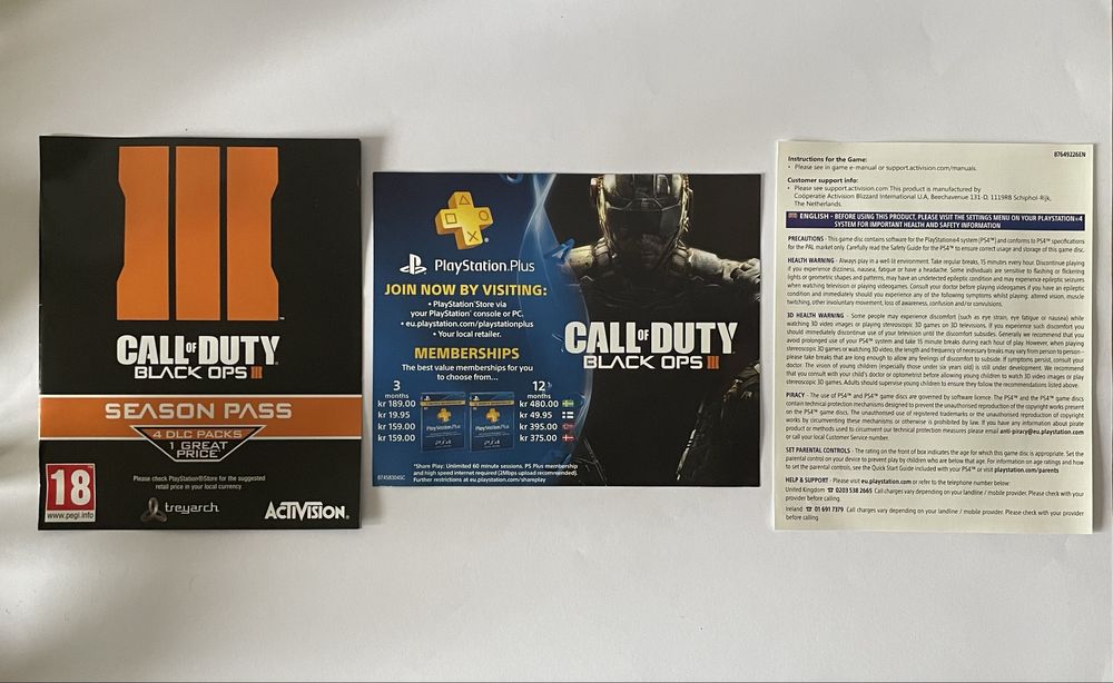Call of Duty Black Ops III PS4 | CIB | PAL | Completo