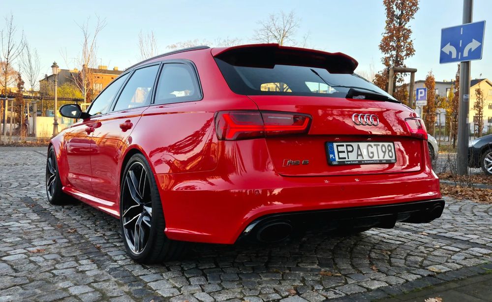 Audi RS6 Avant Pierwszy właściciel, serwis ASO, Salon PL, Misano red, Quattro, F. VAT