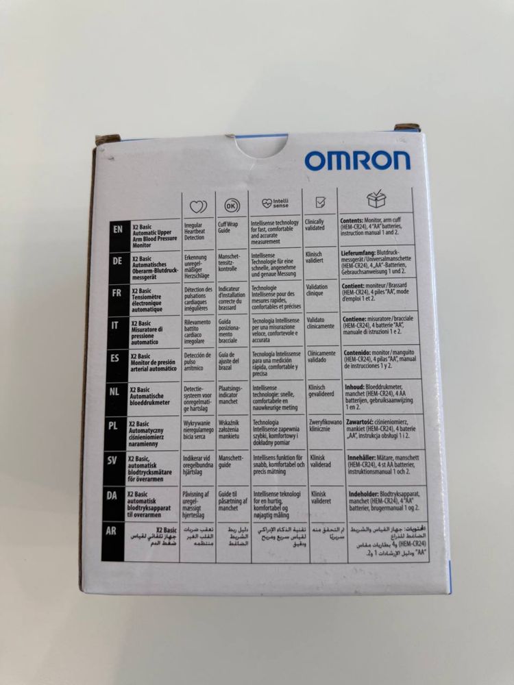 Omron Basic M2, Ciśnieniomierz naramienny,