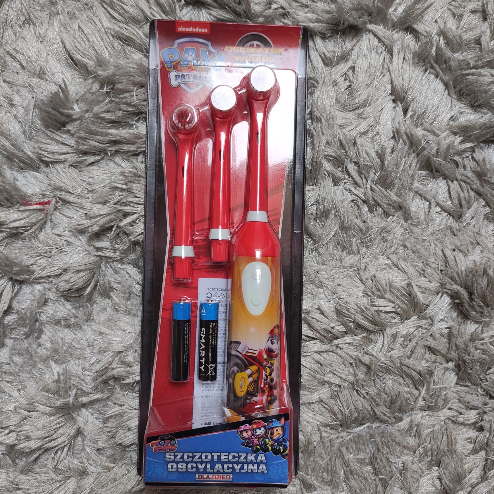 SZCZOTECZKA PSI PATROL  3 końcówki dla dzieci Chase
