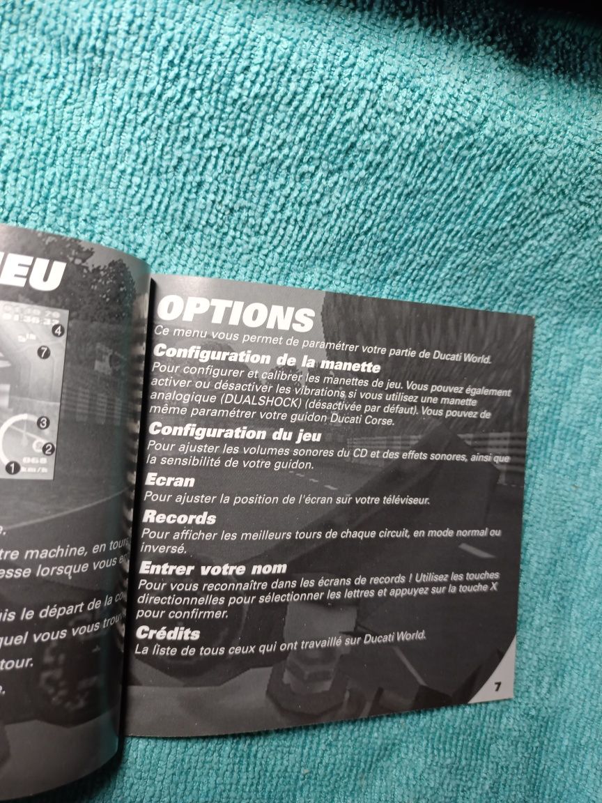 Ps1 Ducati World instrukcja książeczka manual ps1 psx psone