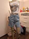 Szorty jeansowe oversize streetwear aesthetic lato summer vintage